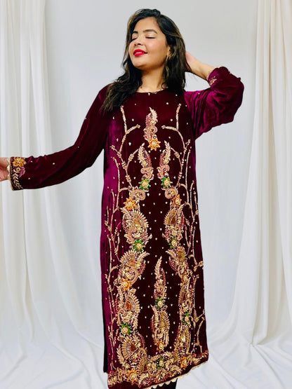 Robe Pakistanaise Traditionnelle Élégante 02