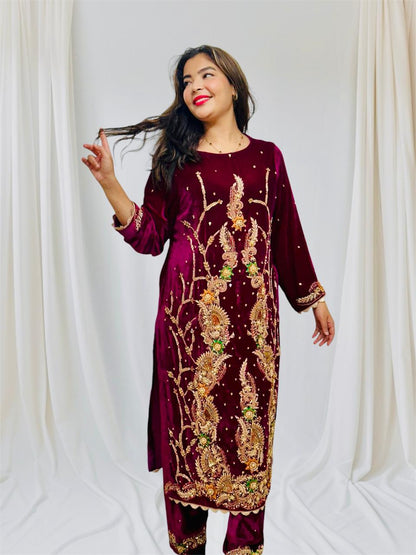 Robe Pakistanaise Traditionnelle Élégante 02